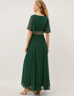 Sienna Embellished Maxi Dress Green