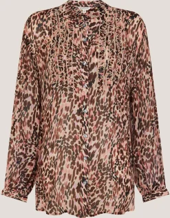 Sisi Animal Print Blouse Pink
