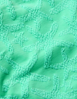 Starfish Imprint Cut Out Swimsuit Green