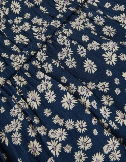 Strappy Floral Print Sundress Blue