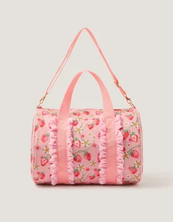 Strawberry Gingham Duffle Bag
