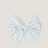 Stripe Bow Hair Clip
