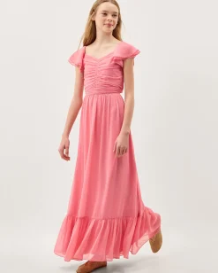 Sully Tie Back Prom Dress Orange