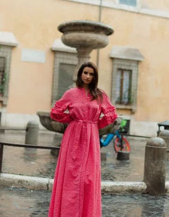 Sundress Magnolia Long Sleeve Frill Maxi Dress