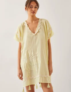 Suzie Tassel Kaftan Cover Up Yellow