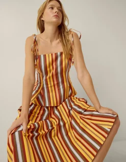 Sydney Stripe Cami Top Yellow