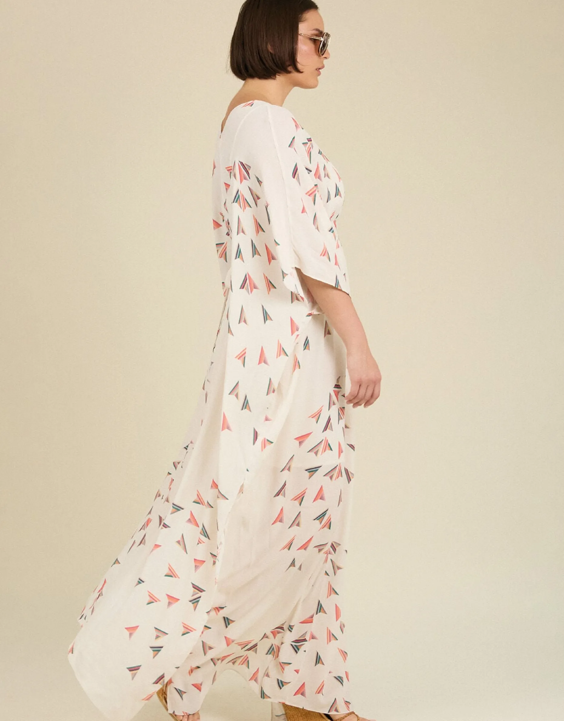 Tallulah and Hope Salina Kaftan White