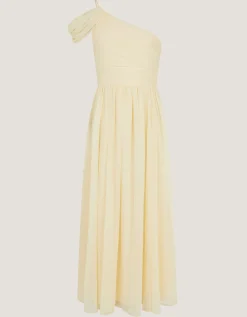 Texas One-Shoulder Prom Dress Yellow