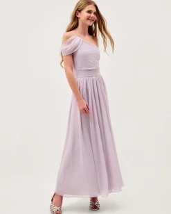Texas One-Shoulder Prom Dress Purple