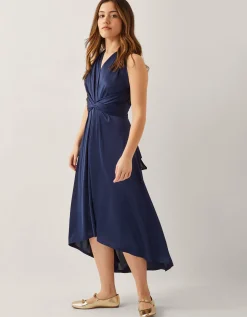 Tia Twist Prom Dress Blue