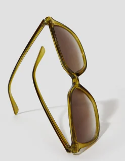 Tinted Square Sunglasses Green