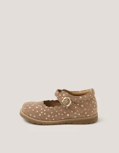 Toddler Leather Mary Janes Gold