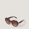 Tort Hexagonal Sunglasses