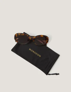 Tort Oval Sunglasses