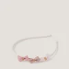 Triple Bow Pearl Hairband