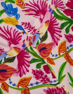 Tropical Print Jersey Playsuit Multi