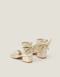 Two-Part Bow Heels Gold