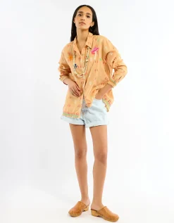 Wild Charlie Jacquard Shirt Orange