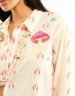 Wild Charlie Jacquard Shirt White