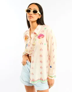 Wild Charlie Jacquard Shirt White