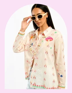 Wild Charlie Jacquard Shirt White