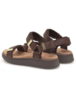 Woden Line Sandals Brown
