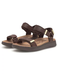 Woden Line Sandals Brown