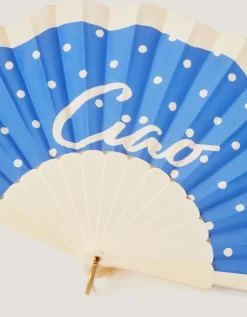Yaz Polka Dot Foldable Fan