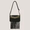 Zora Suede Fringe Crossbody Bag